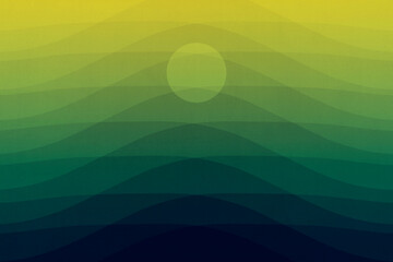 Over the hills an abstract Landscape design