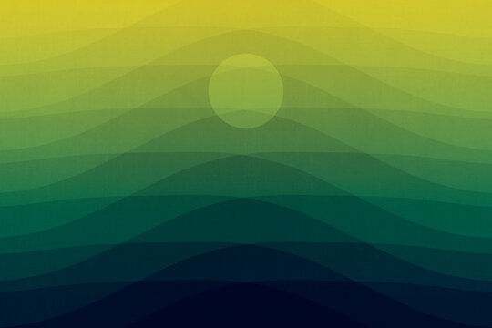 Over the hills an abstract Landscape design