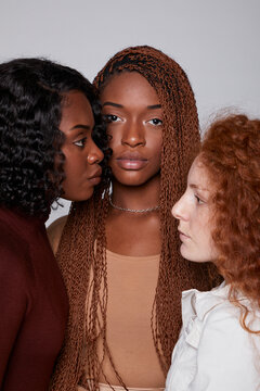 Close Up Profiles Of three women