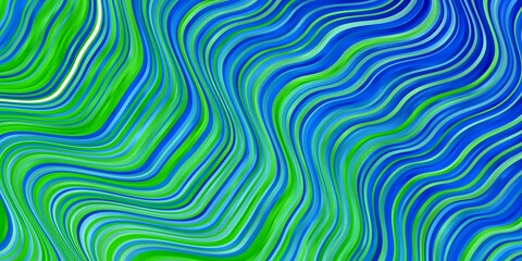 Light Blue, Green vector texture with circular arc.