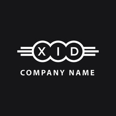 XID letter logo design on black background. XID creative initials letter logo concept. XID letter design. 