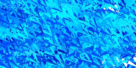 Fototapeta na wymiar Dark blue vector pattern with polygonal shapes.