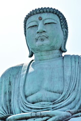 Daibutsu, The Great Buddha Front View.