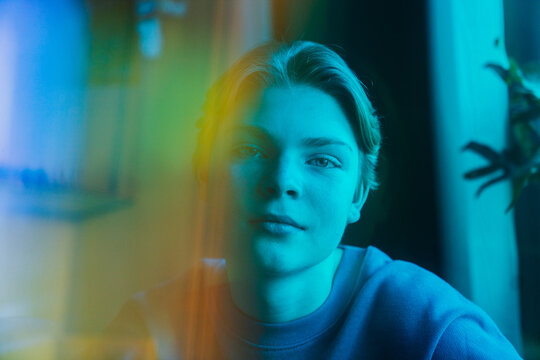 Colorful art portrait.
