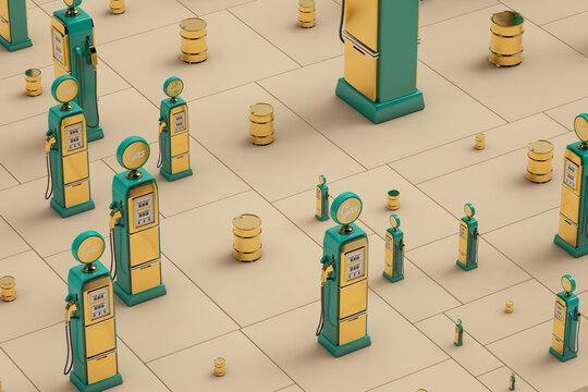 Petrol gold station