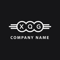 XQG letter logo design on black background. XQG  creative initials letter logo concept. XQG letter design.
