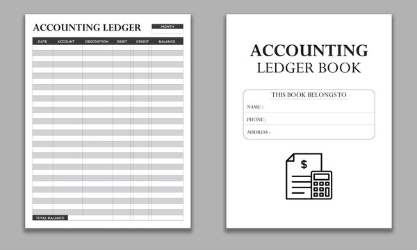 accounting ledger book kdp interiors. Business finance tracker ledger. Balance sheet tracker log book. Checking account ledger for business and financial work.