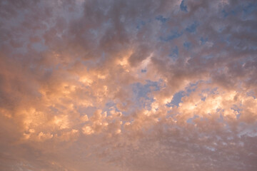 Pastel Sunset Clouds Sky 
