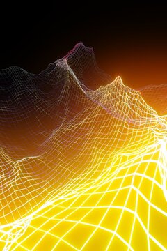 Digital sea storm