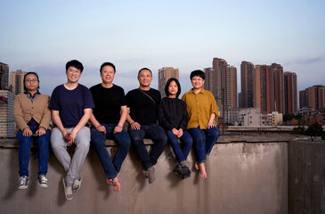 Group photo of family records of Asian Chinese