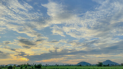 Beautiful blue sky and clouds