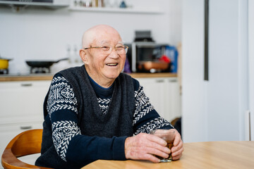 Portrait of Asian senior man