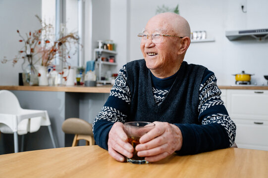 Portrait of Asian senior man