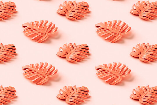 pattern of tropical leaves