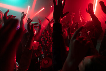 Celebrating at the Night Club