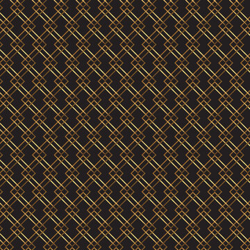 Black and gold geometric pattern background