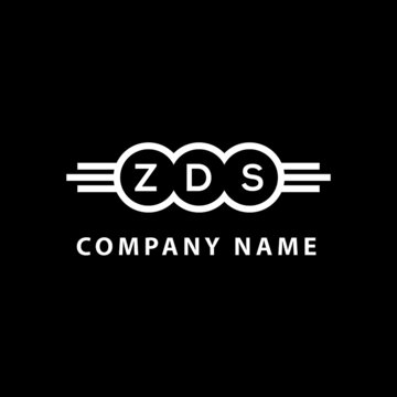 ZDS letter logo design on black background. ZDS  creative initials letter logo concept. ZDS letter design.