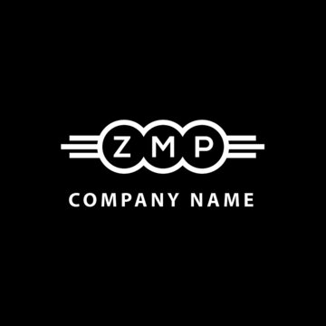 ZMP letter logo design on black background. ZMP  creative initials letter logo concept. ZMP letter design.