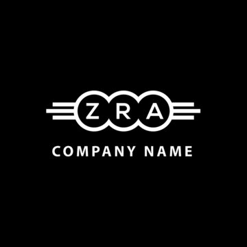 ZRA letter logo design on black background. ZRA  creative initials letter logo concept. ZRA letter design.