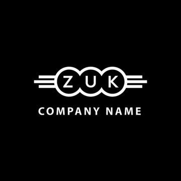 ZUK letter logo design on black background. ZUK  creative initials letter logo concept. ZUK letter design.