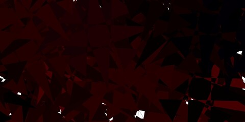 Dark Red vector background with random forms.
