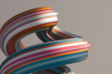 Abstract Digital 3D Stripes background