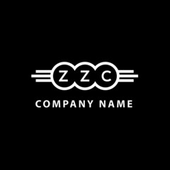 ZZC letter logo design on black background. ZZC  creative initials letter logo concept. ZZC letter design.