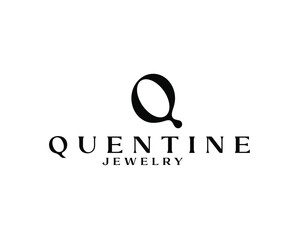 luxury letter Q jewelry logo icon for beauty and fashion business