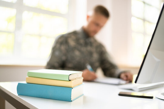 Military Student Education. Army Soldier Veteran