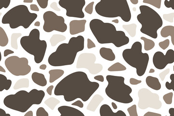Multicoloured Giraffe skin.Abstract random shapes seamless pattern. Cow, zebra . Rock camouflage. Stained glass. Vector. 