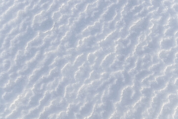 Fresh snow close-up as background