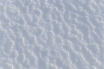 Fresh snow close-up as background