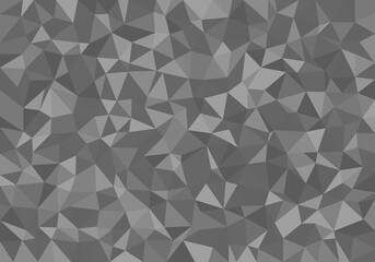 Fondo gris low poly de triangulos. 