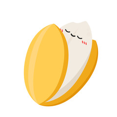 Rice character design. rice vector on white background. Paddy vector.