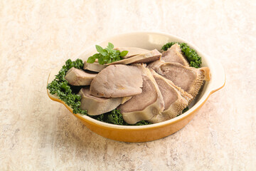 Sliced Pork Tongue snack appetizer