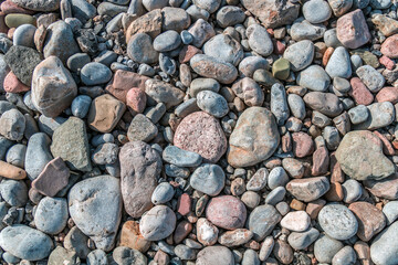 Road stone, rubble as a beautiful background