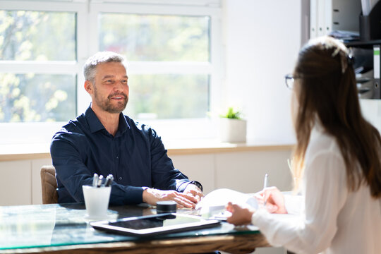 Job Interview With Employment Consultant Woman