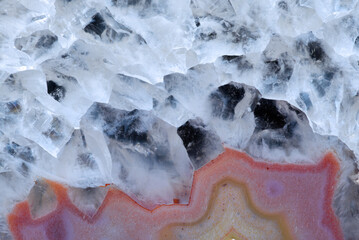 Brazilian agate 6 closeup macro crystalline structure interir