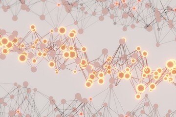 Geometric background of connected lines and points