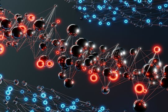 Geometric Background Of Connected Lines And Points