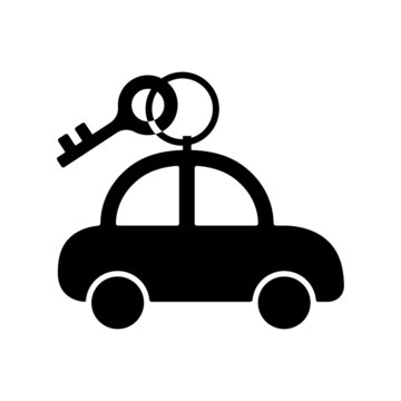 recommend clip art: Car sharing logo. Rent a car service Carpool icon isolated on white background