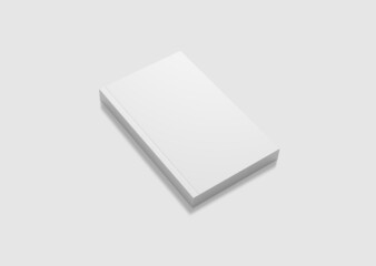 Realistic soft cover book mockup blank 