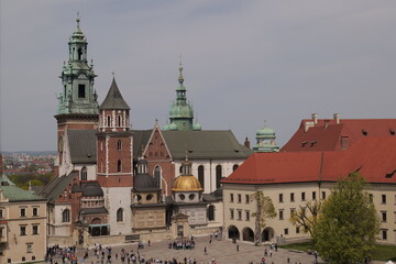 Naklejka na ściany i meble Wawel Castle (architectural complex). In the past it was the residence of the Polish kings. Now - the main tourist attraction, a symbol of Krakow and Poland.