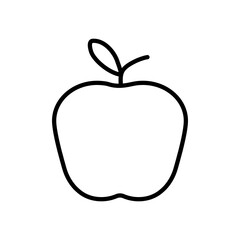 Jabłko ikona wektorowa - obrazy, fototapety, plakaty