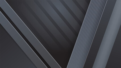 Realistic Abstract metalic dark grey design background