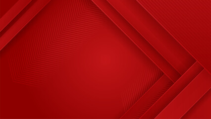 Abstract lines pattern technology on red gradients background.