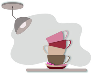 composition, kitchen, showcase, coffee, cup, tea, espresso, cappuccino