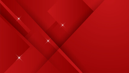 Triangular background. Abstract composition of 3D triangles. Modern geometric red background insulated black