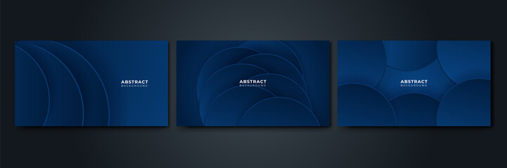 Modern blue black corporate abstract technology background. Vector abstract graphic design banner pattern presentation background web template.