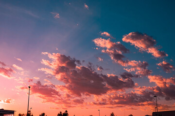 Nubes al atardecer